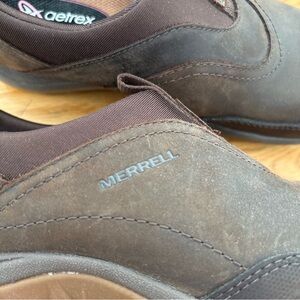 Merrell women Dark Brown Slip-On Loafers